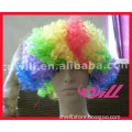 Wholesale 2014 World Football Fan Wigs Colorful Wig Short Afro Wigs